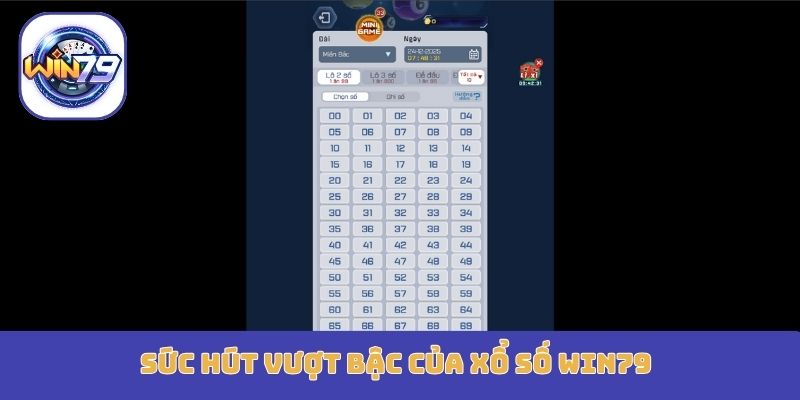 Sức hút vượt bậc của xổ số Win79